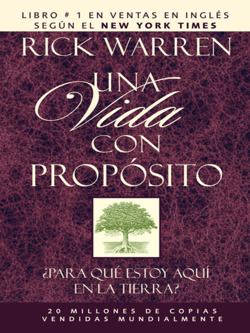 Title details for Una vida con propósito by Rick Warren - Wait list